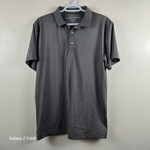 Mizzen+Main Men’s Solid Charcoal Performance Polo –‎ Size M
